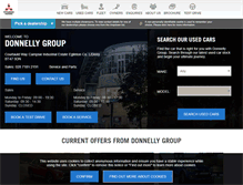 Tablet Screenshot of donnelly-mitsubishi.co.uk